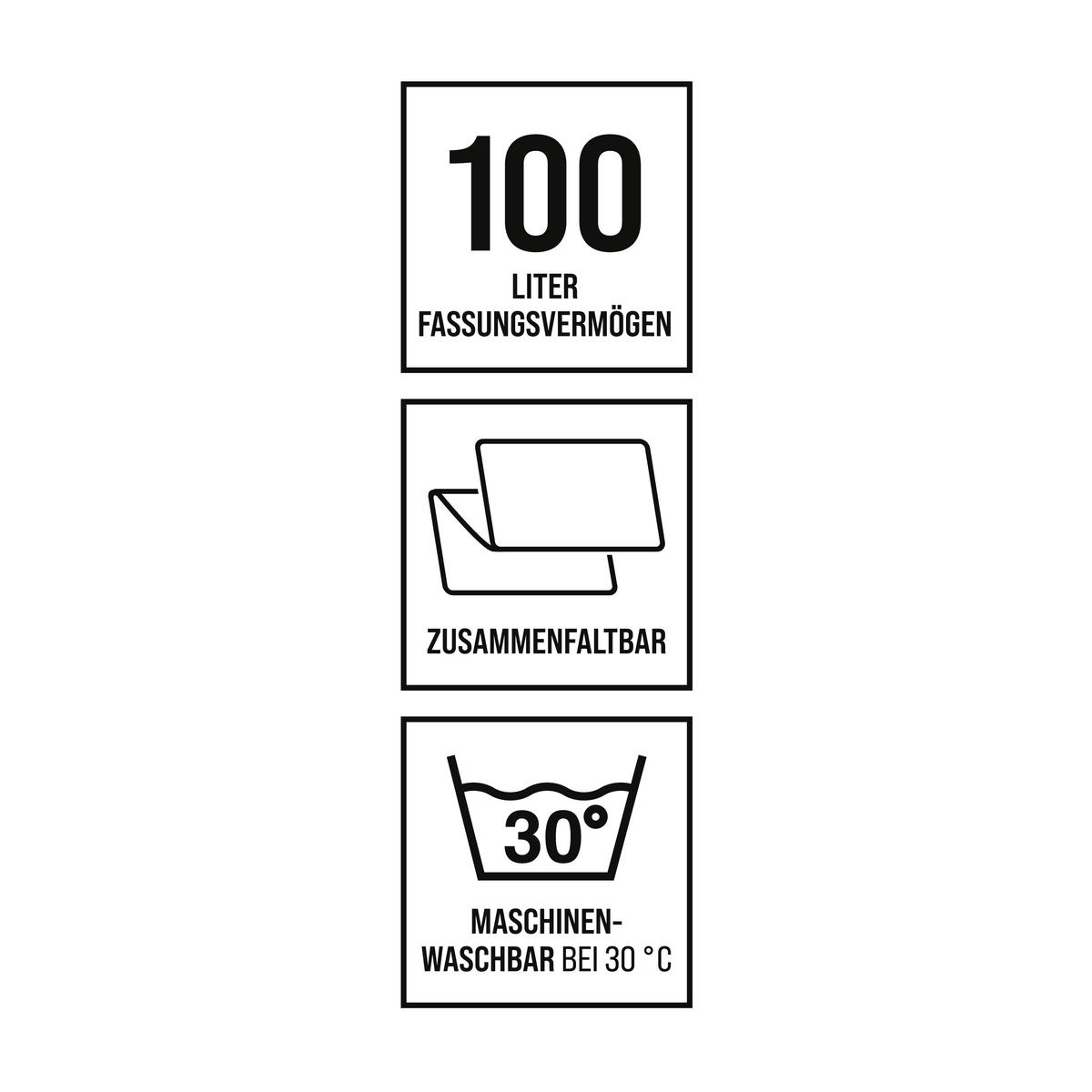 SAMMELBEHÄLTER EASYmaxx 100 L  - Basics (72/32,5/40cm) - EASYMAXX