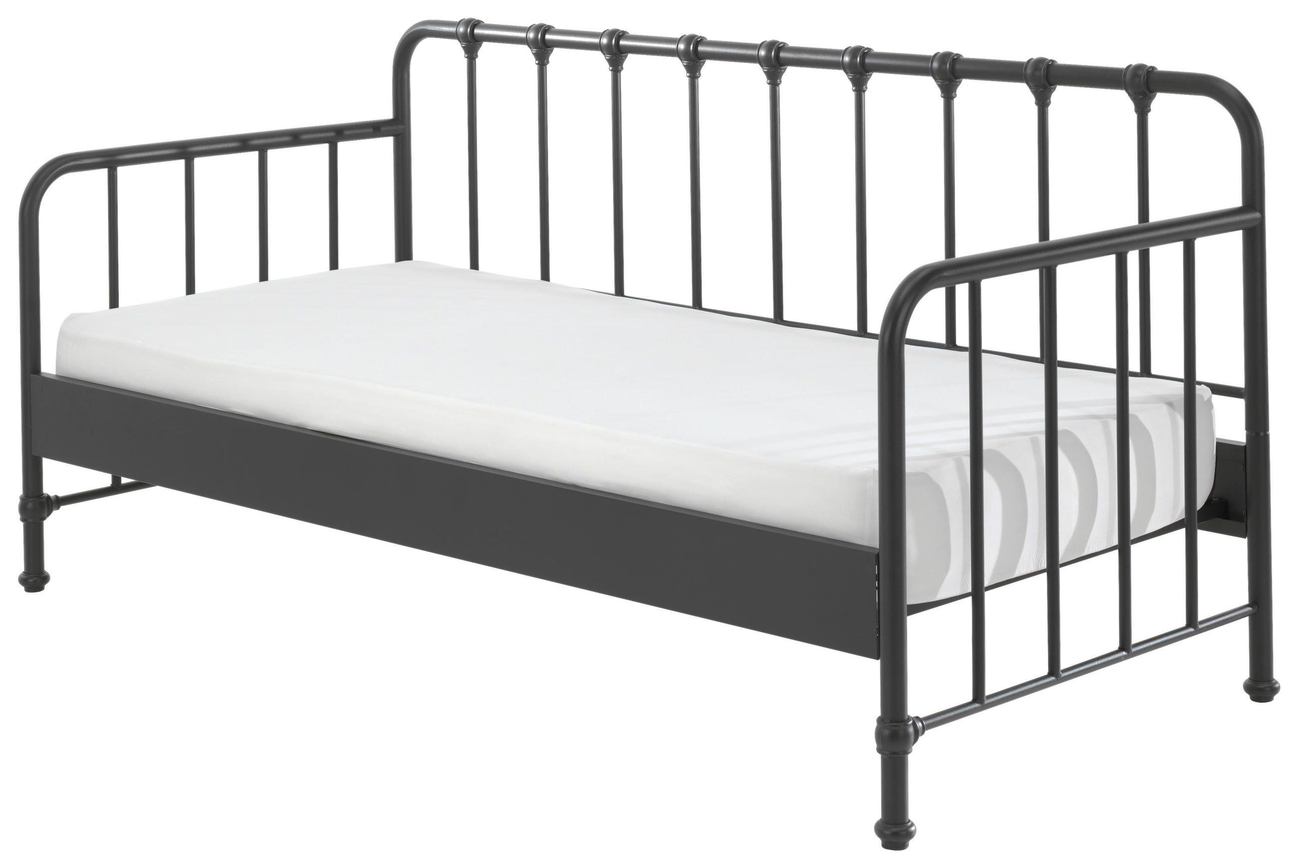 KINDER-/JUNIORBETT - Schwarz, MODERN, Holz/Metall (90/200cm) - MID.YOU