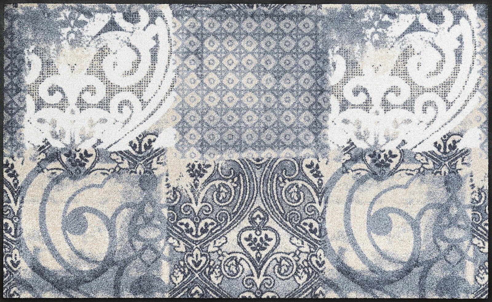 FUßMATTE  75/120 cm  Hellgrau, Beige  - Beige/Hellgrau, Design, Kunststoff/Textil (75/120cm) - wash+dry
