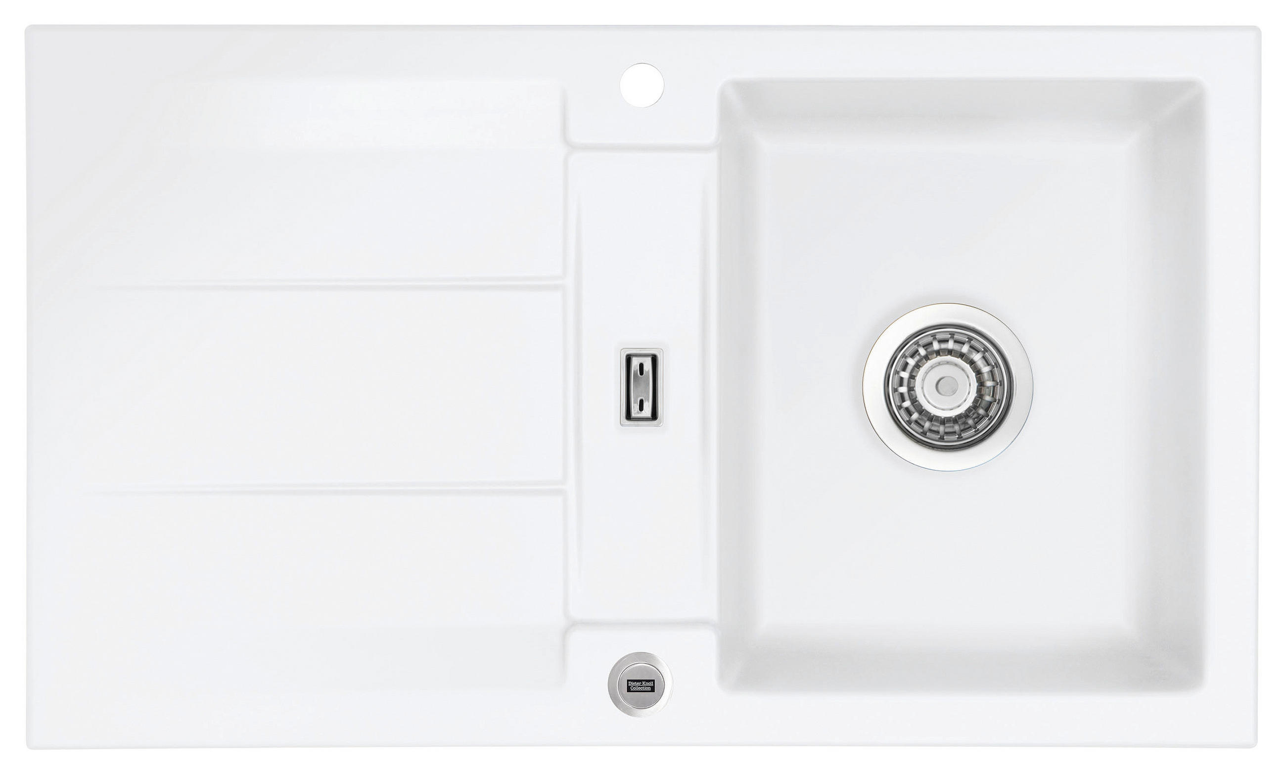 SPÜLE 52910213  - Weiß, Basics, Keramik (87/20/51cm) - Dieter Knoll