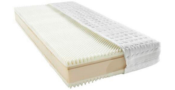 KOMFORTSCHAUMMATRATZE 180/200 cm Höhe ca. 26 cm  - Weiß, Basics, Textil (180/200cm) - Novel