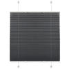PLISSEE  halbtransparent   50/130 cm   - Hellgrau, Basics, Textil (50/130cm) - Boxxx
