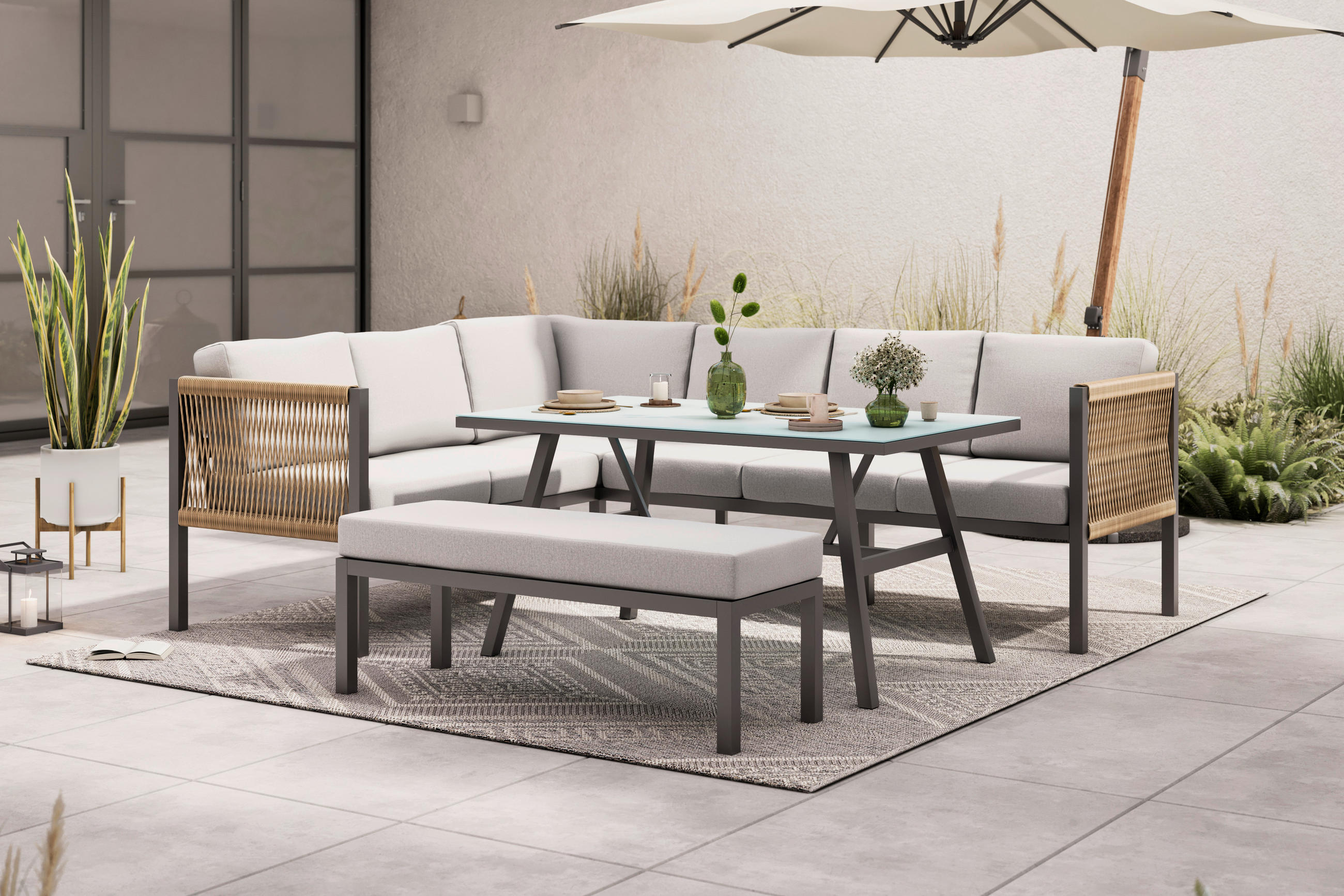 Set mobilier terasă 187/241 cm