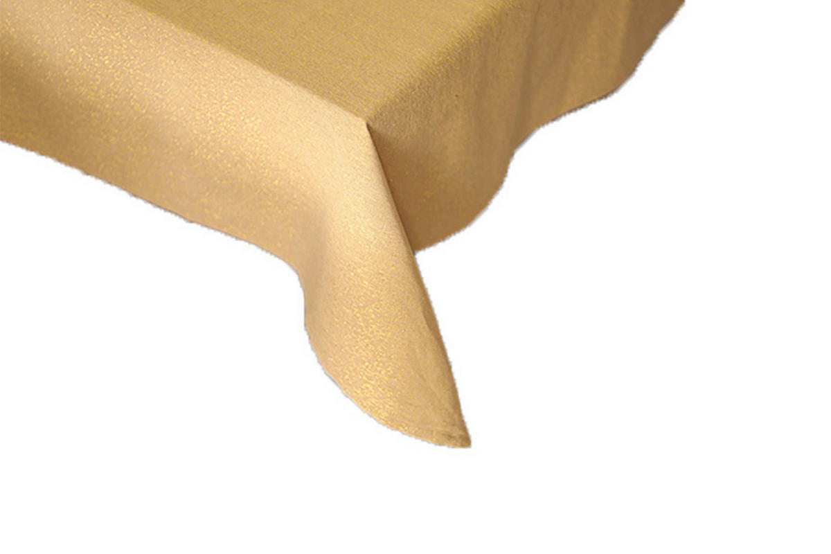 ASZTALTERÍTŐ   - bézs/aranyszínű, Basics, textil (140cm)