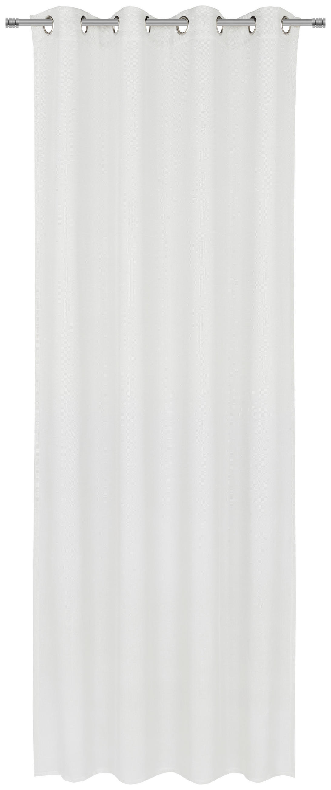 ÖSENVORHANG halbtransparent  - Weiß, Trend, Textil (140/260cm) - Dieter Knoll