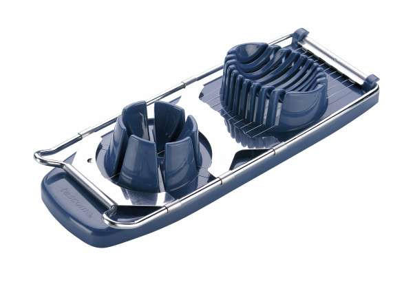 KRÁJAČ NA VAJÍČKA - modrá/strieborná, Basics, kov/plast (27/11,6/4,5cm) - Tescoma