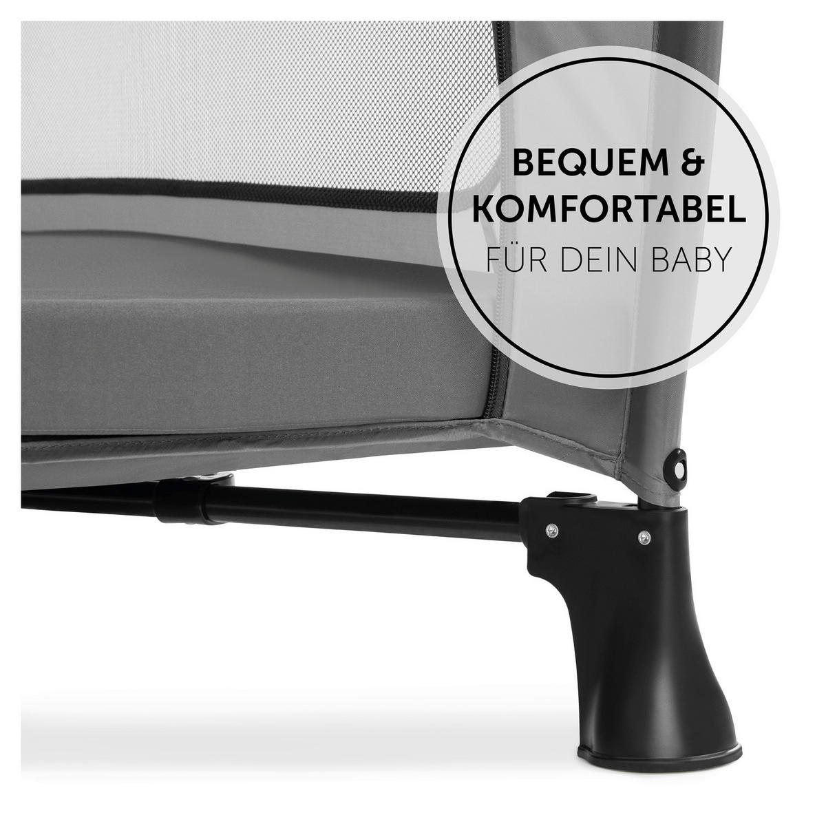 REISEBETTMATRATZE Sleeper  - Grau, Basics, Kunststoff (60/120cm) - Hauck