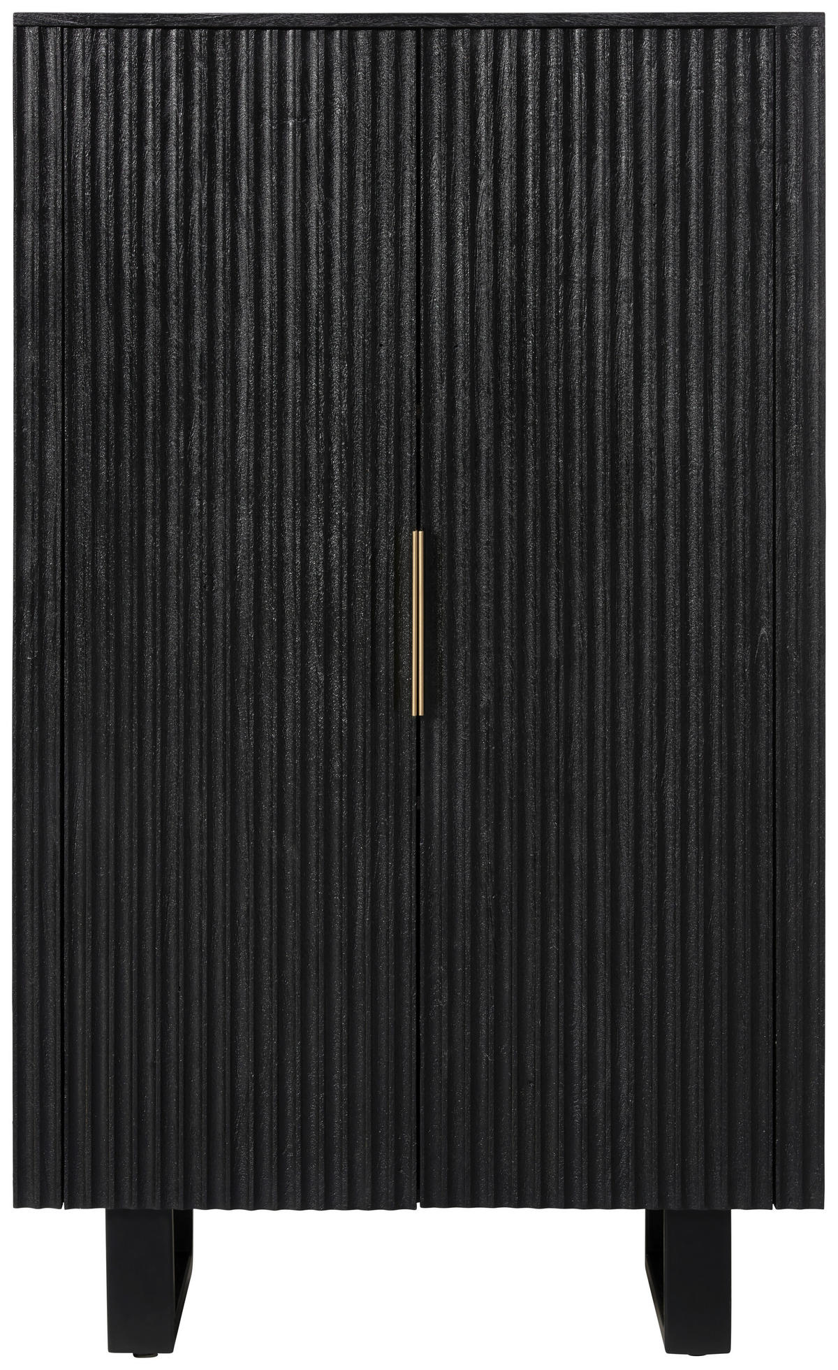 HIGHBOARD  in 90/150/40 cm  - Goldfarben/Schwarz, Design, Holz/Metall (90/150/40cm) - Livetastic