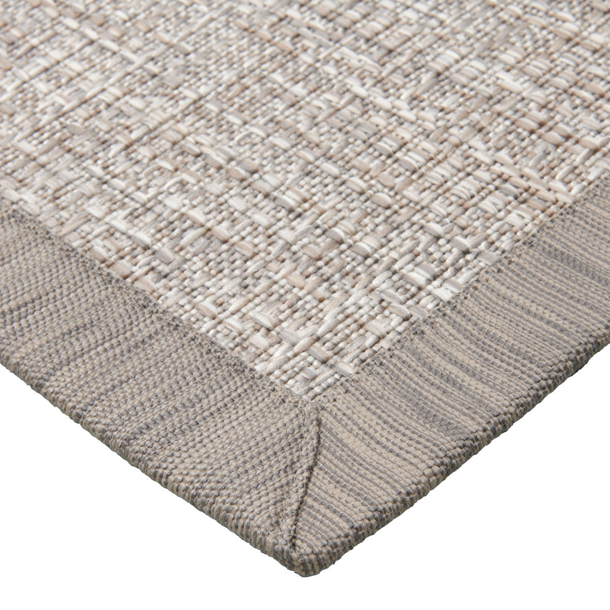 FLACHWEBETEPPICH 80/250 cm Cusco Schlammfarben, Hellgrau  - Schlammfarben/Hellgrau, KONVENTIONELL, Naturmaterialien/Textil (80/250cm) - Linea Natura