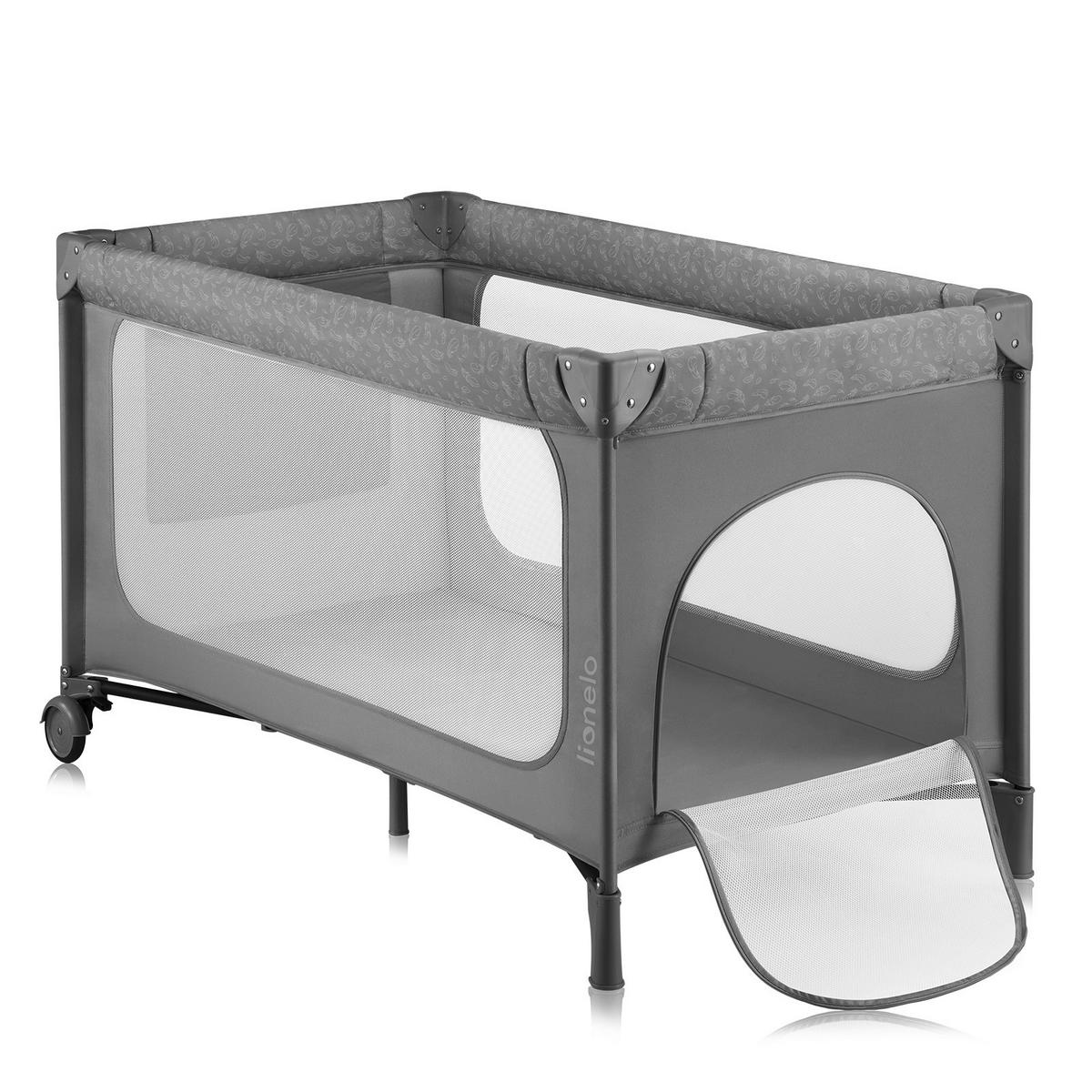 REISEBETT Jasmin Easy Fold Grau  - Grau, Basics, Kunststoff (123/67/74.9cm) - Lionelo