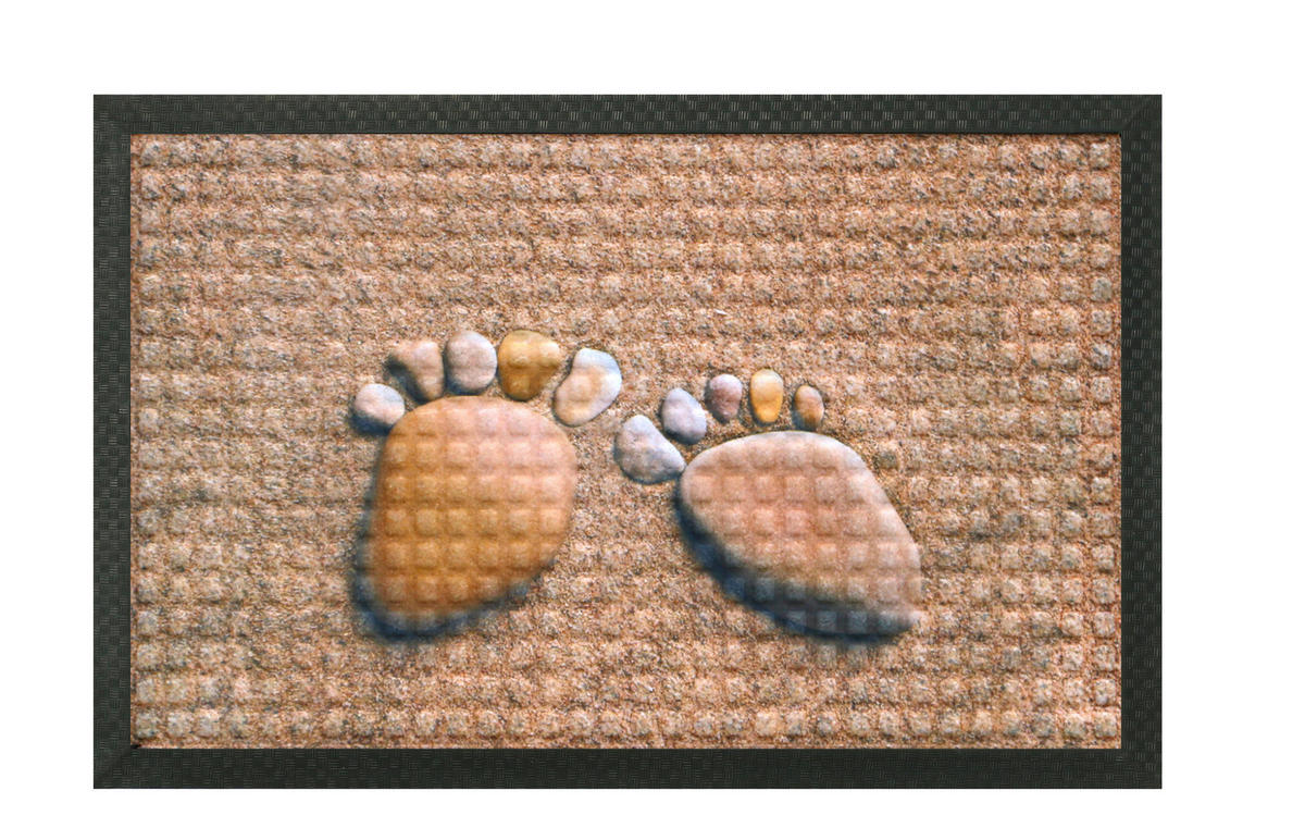 DVEŘNÍ ROHOŽKA, 40/60 cm - pískové barvy/béžová, Basics, textil/plast (40/60cm)