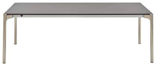 ESSTISCH in Metall, Keramik 190/100/75 cm  - Edelstahlfarben/Anthrazit, Design, Keramik/Metall (190/100/75cm) - Venjakob