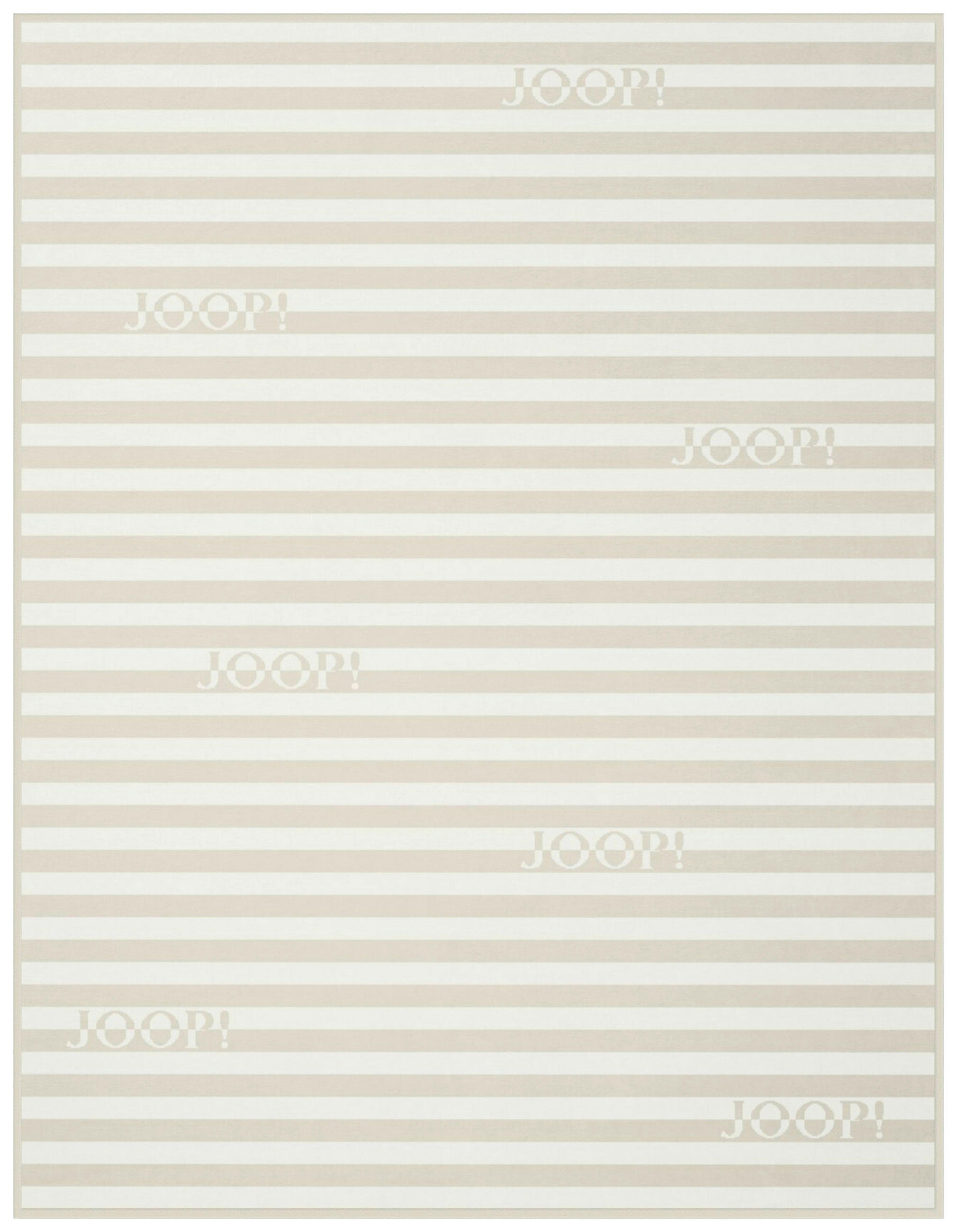 DECKE 130/160 cm  - Sandfarben/Weiß, Design, Textil (130/160cm) - Joop!