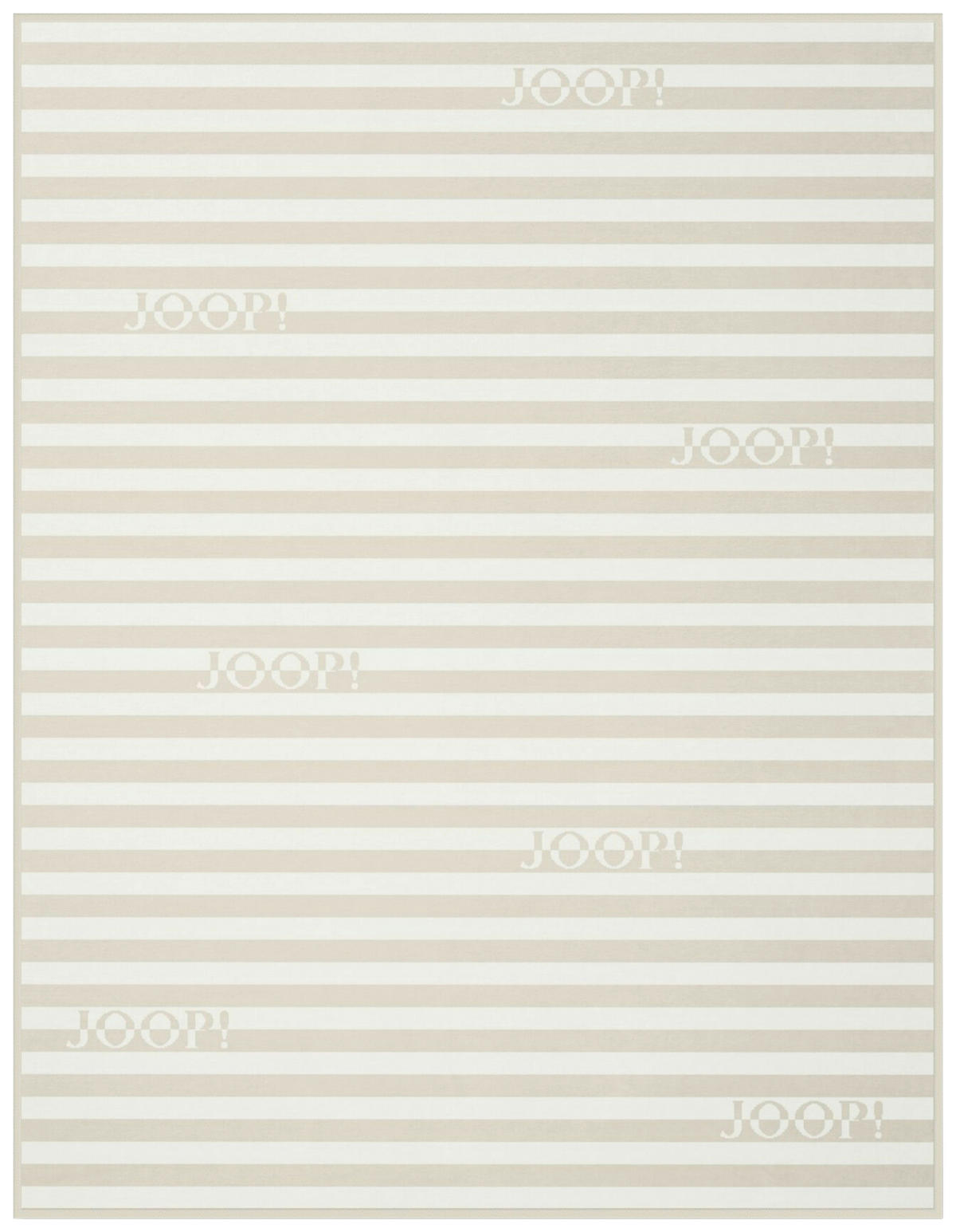 DECKE 130/160 cm  - Sandfarben/Weiß, Design, Textil (130/160cm) - Joop!