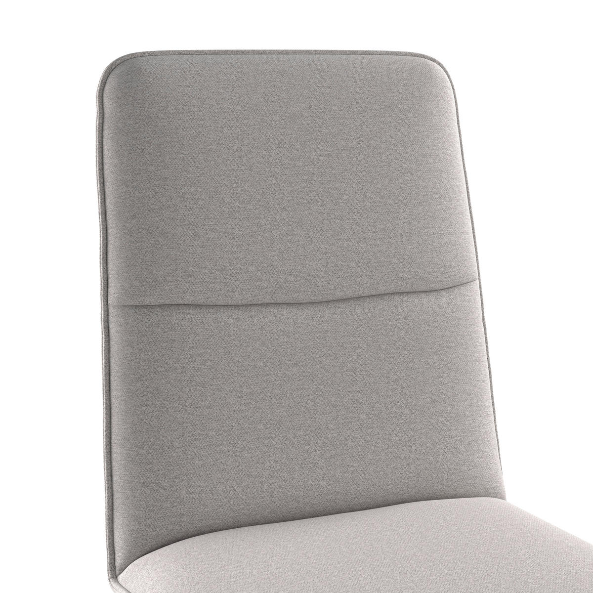 STUHL   Webstoff  Hellgrau  - Eichefarben/Hellgrau, KONVENTIONELL, Holz/Textil (47/91/44cm) - P & B