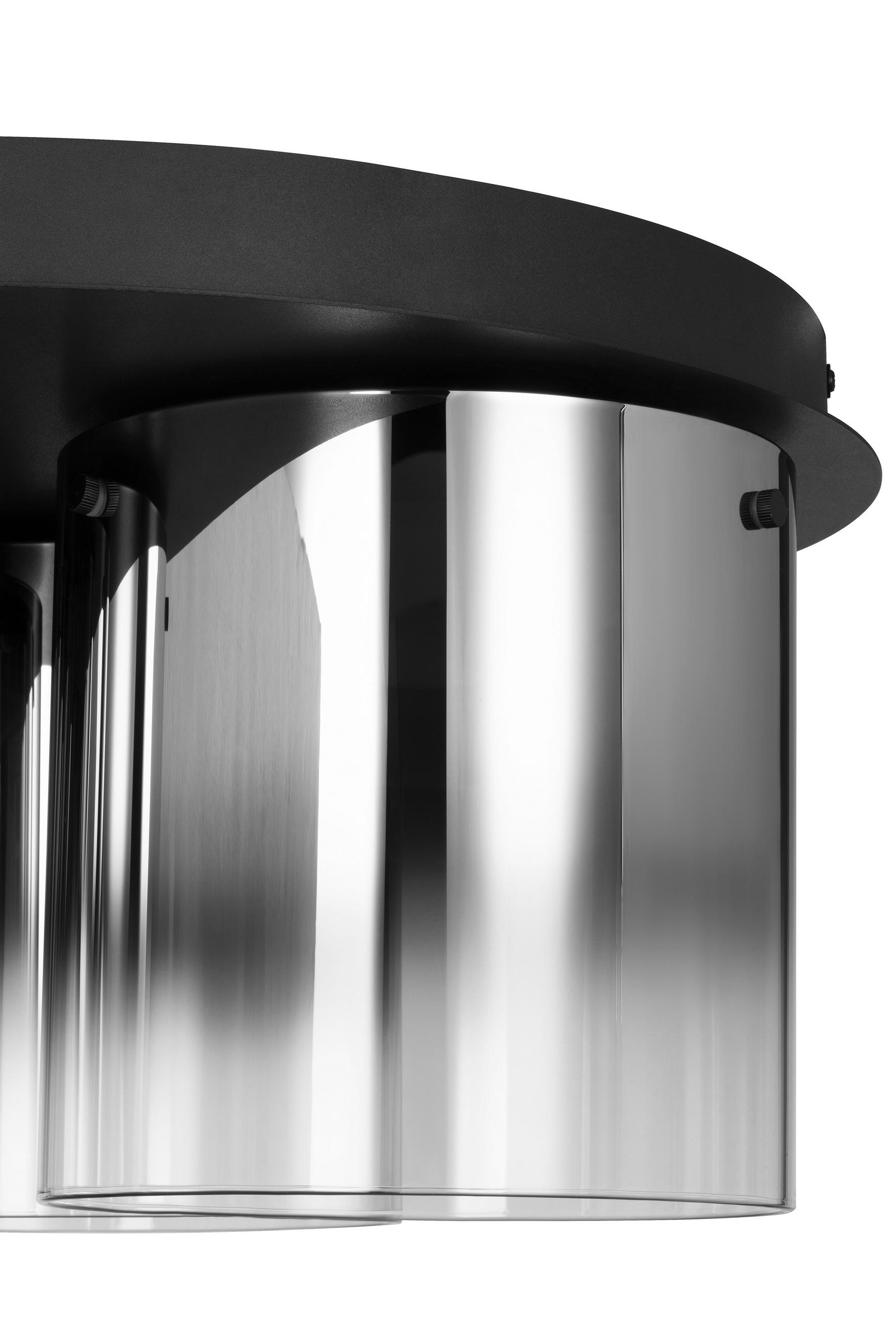 LED-TAKLAMPA Baia 20 W 49/25 cm  - svart, Design, metall/glas (49/25cm) - Dieter Knoll