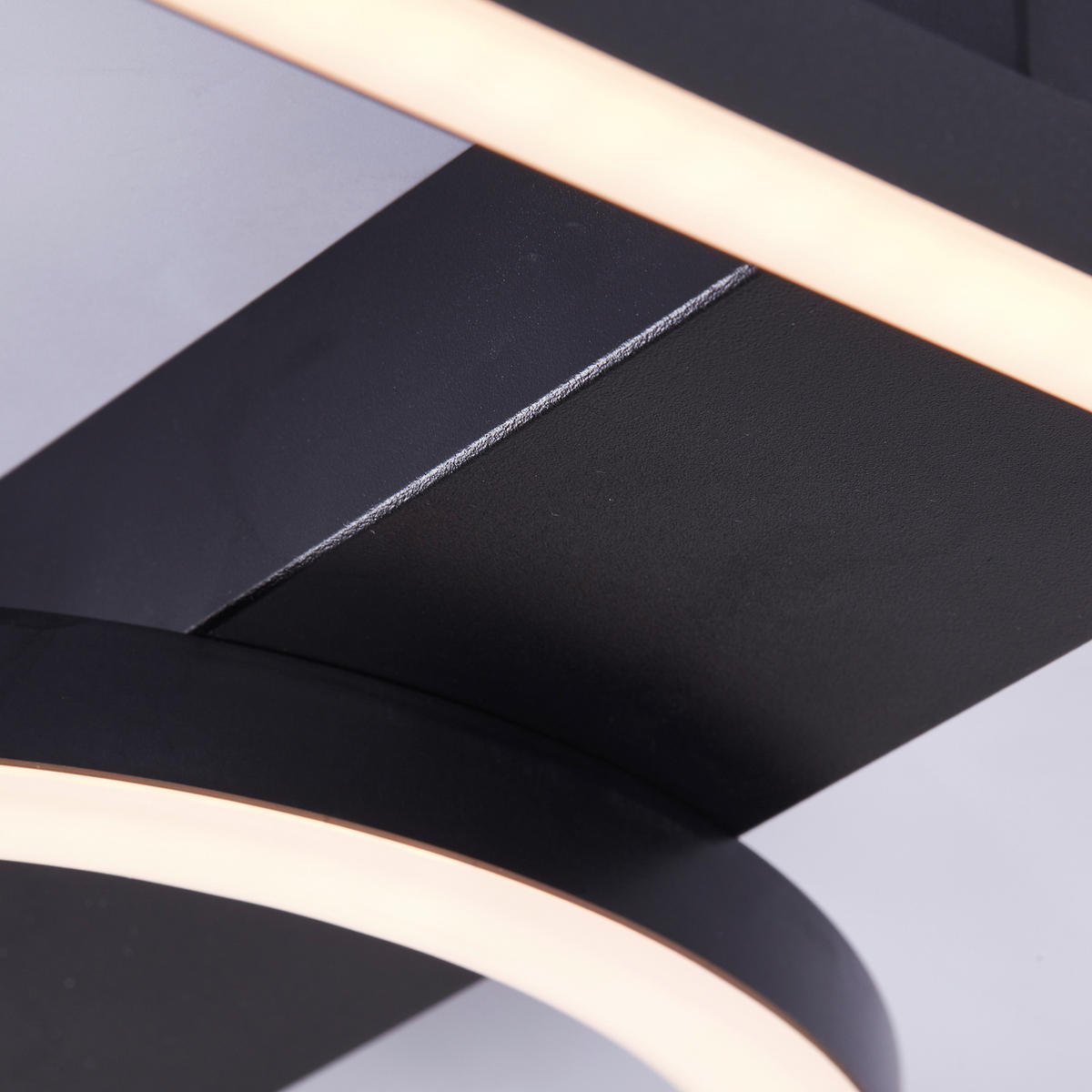 LED-PANEEL  - Schwarz, Design, Kunststoff/Metall (5/40/40cm) - Brilliant