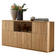 SIDEBOARD Eichefarben  150/85/40 cm  - Eichefarben, KONVENTIONELL, Glas/Holzwerkstoff (150/85/40cm) - Venda