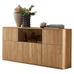 SIDEBOARD Eichefarben  150/85/40 cm  - Eichefarben, KONVENTIONELL, Glas/Holzwerkstoff (150/85/40cm) - Venda