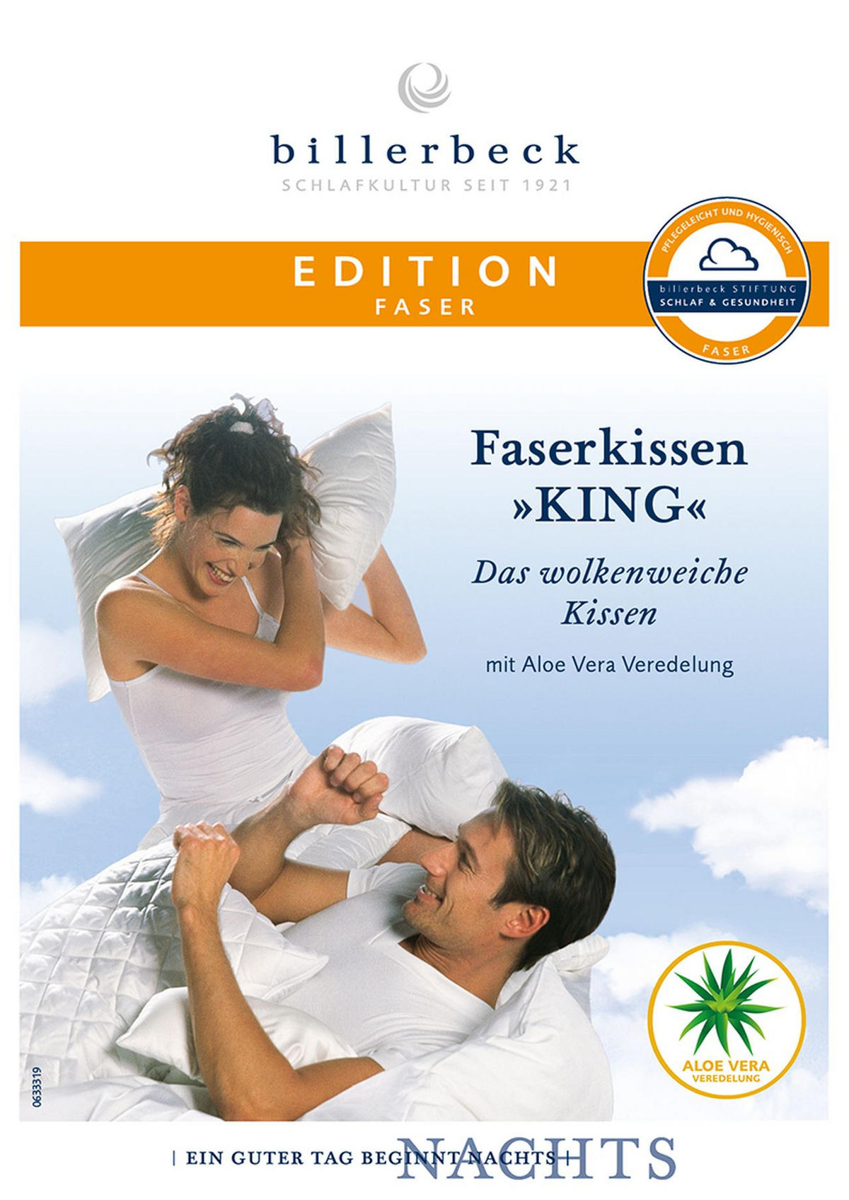 KOPFKISSEN  Edition  40/40 cm       - Weiß, Basics, Textil (40/40cm) - Billerbeck
