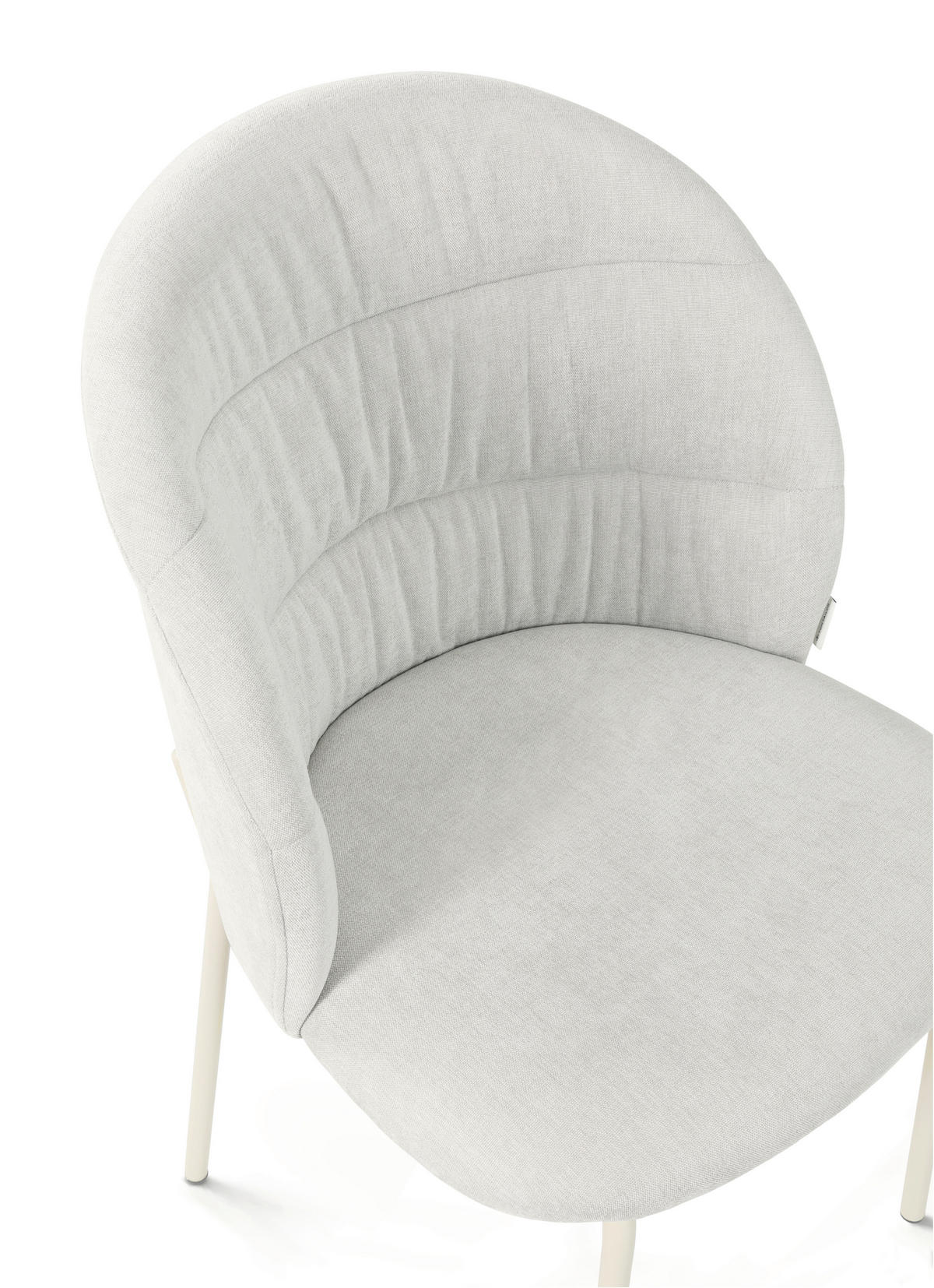 STUHL  in Stahl Chenille Metall, Textil  - Weiß, Basics, Textil/Metall (51/83/59cm) - Tom Tailor