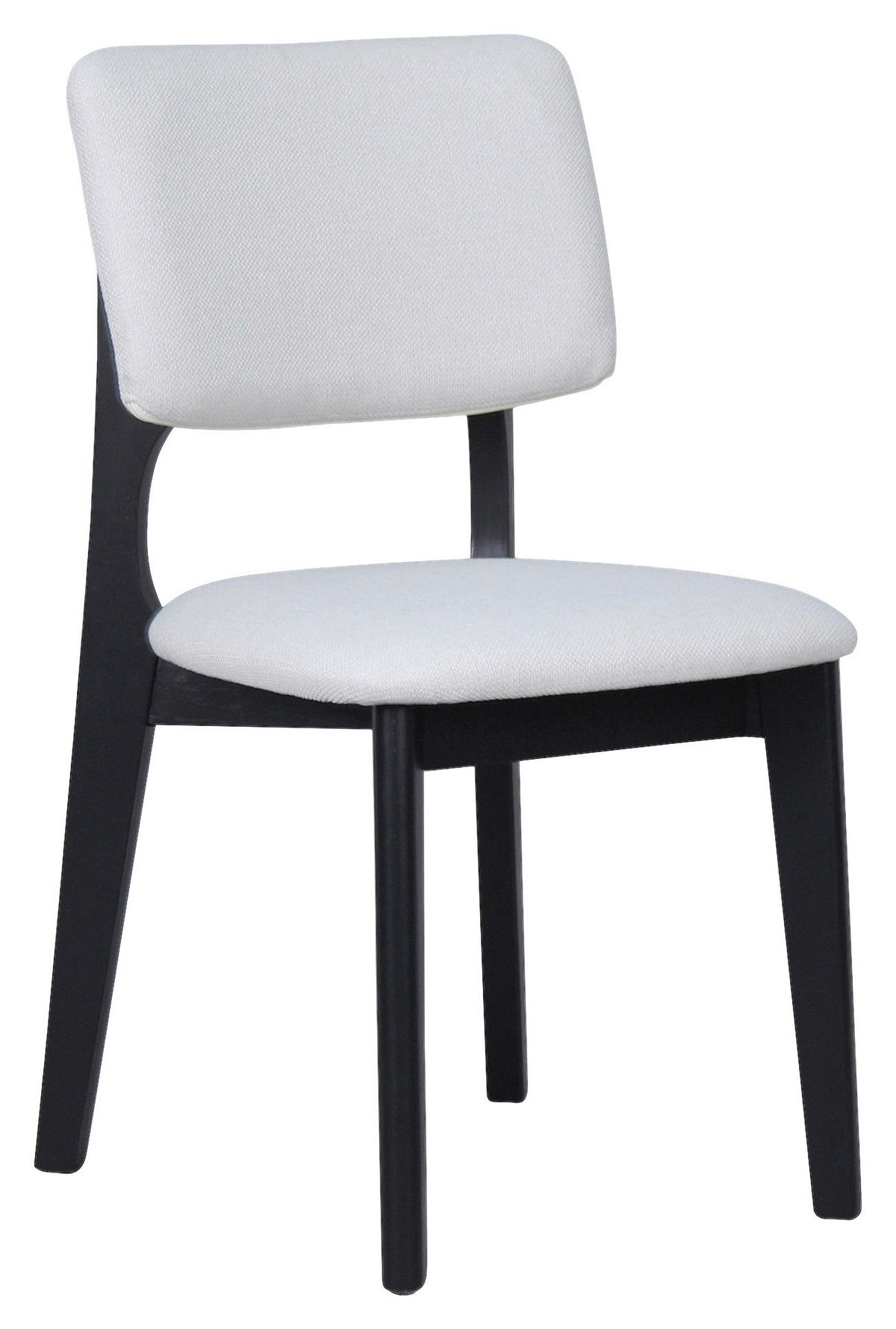 STUHL-SET 2 Stück  in Webstoff  - Beige/Schwarz, MODERN, Holz/Textil (48/87/54cm) - MID.YOU