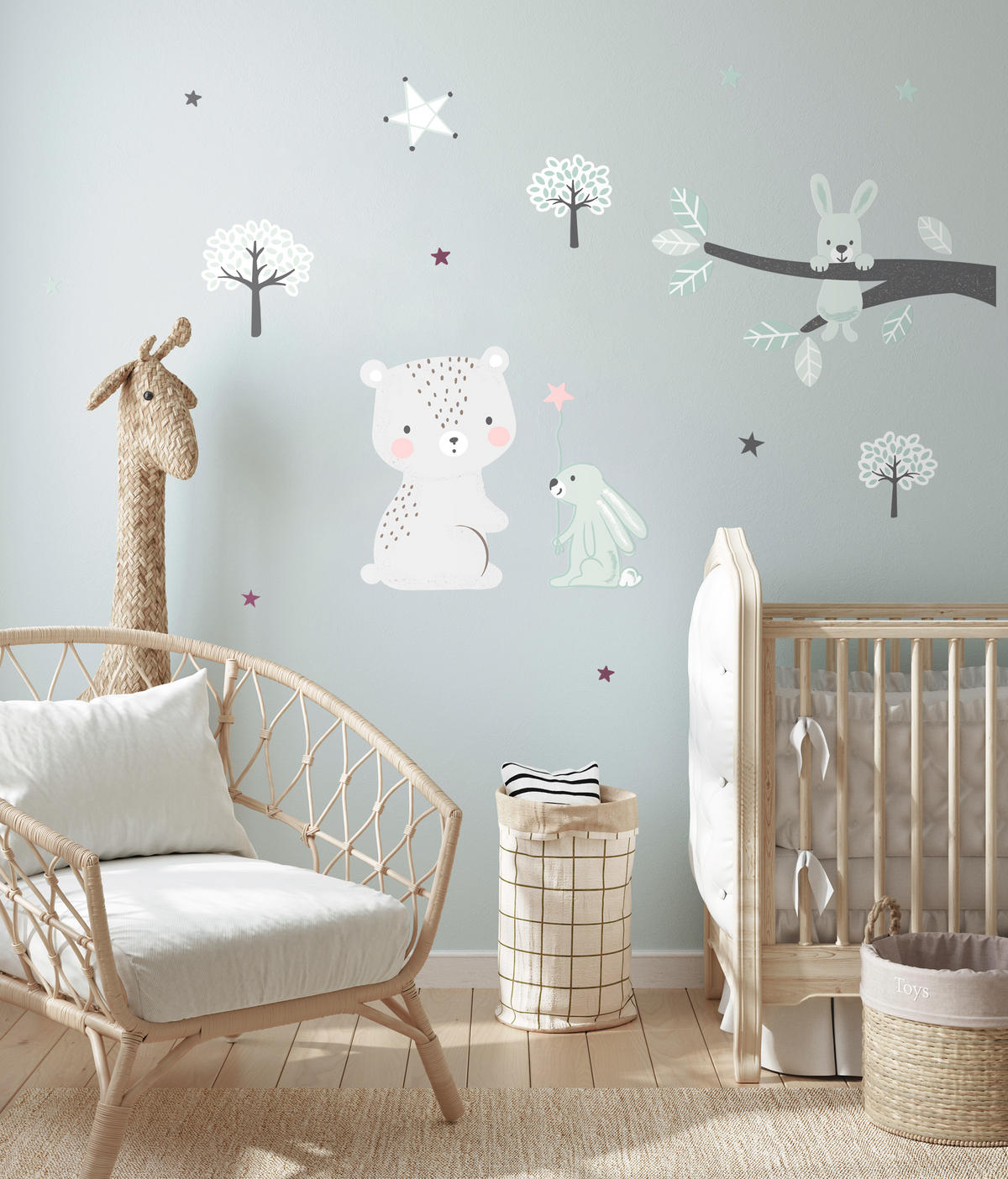DEKORATIVNI STIKER          - mintzelena/svetlosiva, Osnovno, plastika - My Baby Lou