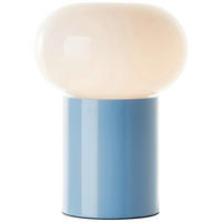 TISCHLEUCHTE Daeny 20/27 cm   - Blau/Weiß, Design, Glas/Metall (20/27cm) - Brilliant