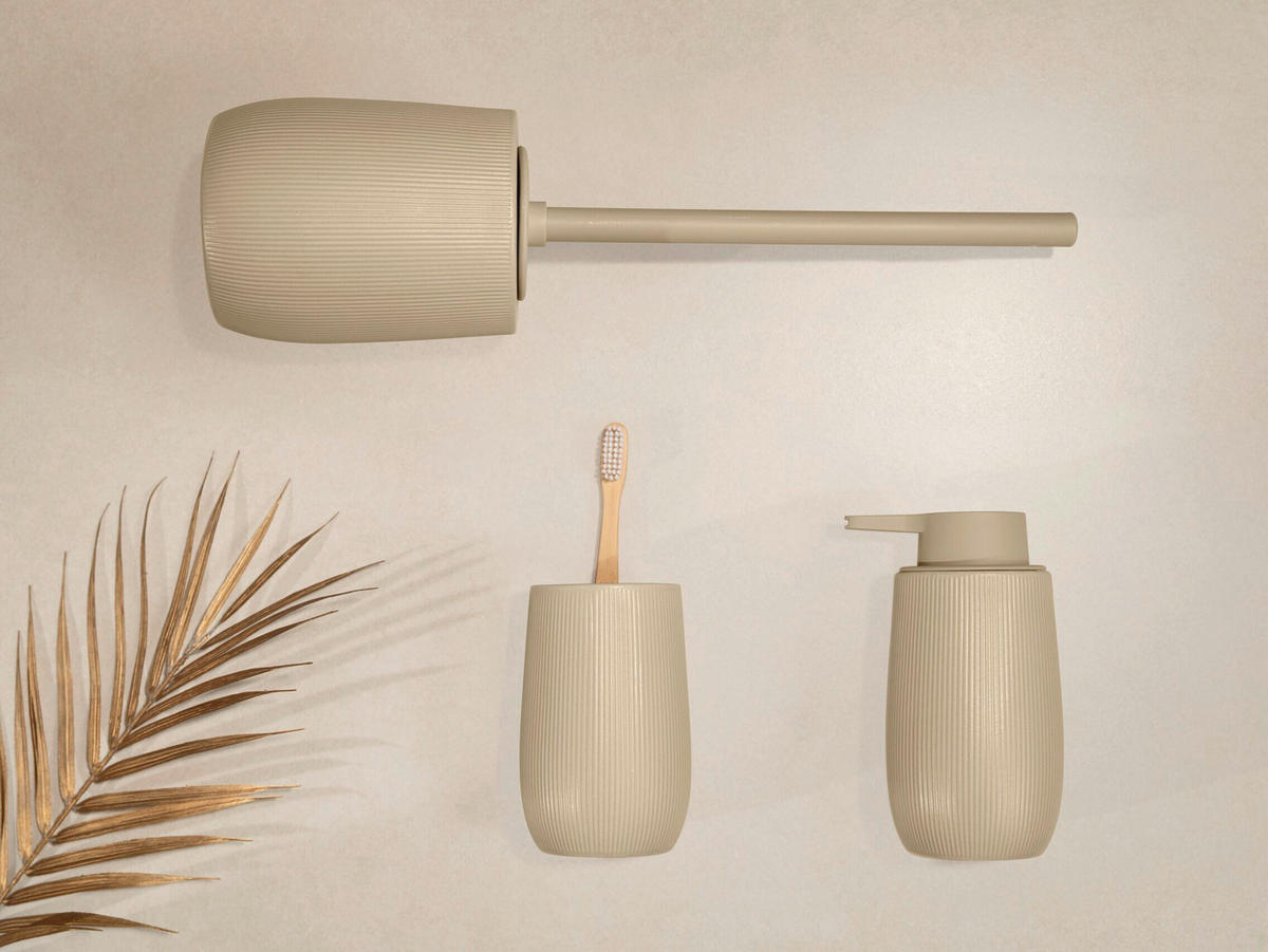 ZAHNPUTZBECHER FABLO  - Beige, Basics, Keramik (8/12/8cm) - Wenko