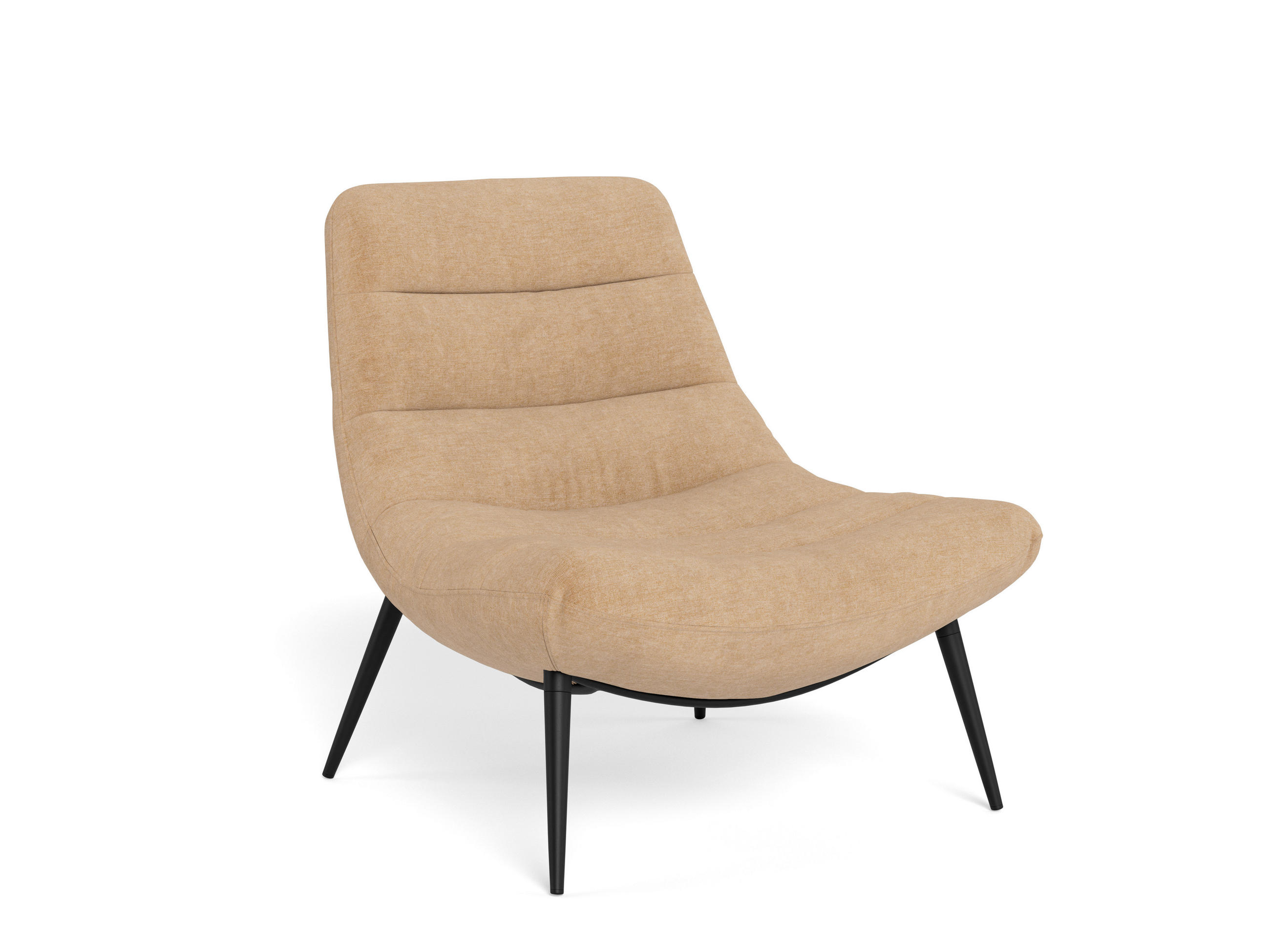 SESSEL in Chenille Braun, Schwarz  - Schwarz/Braun, MODERN, Textil/Metall (83/84/87cm) - Livetastic