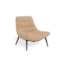 SESSEL in Chenille Braun, Schwarz  - Schwarz/Braun, MODERN, Textil/Metall (83/84/87cm) - Livetastic