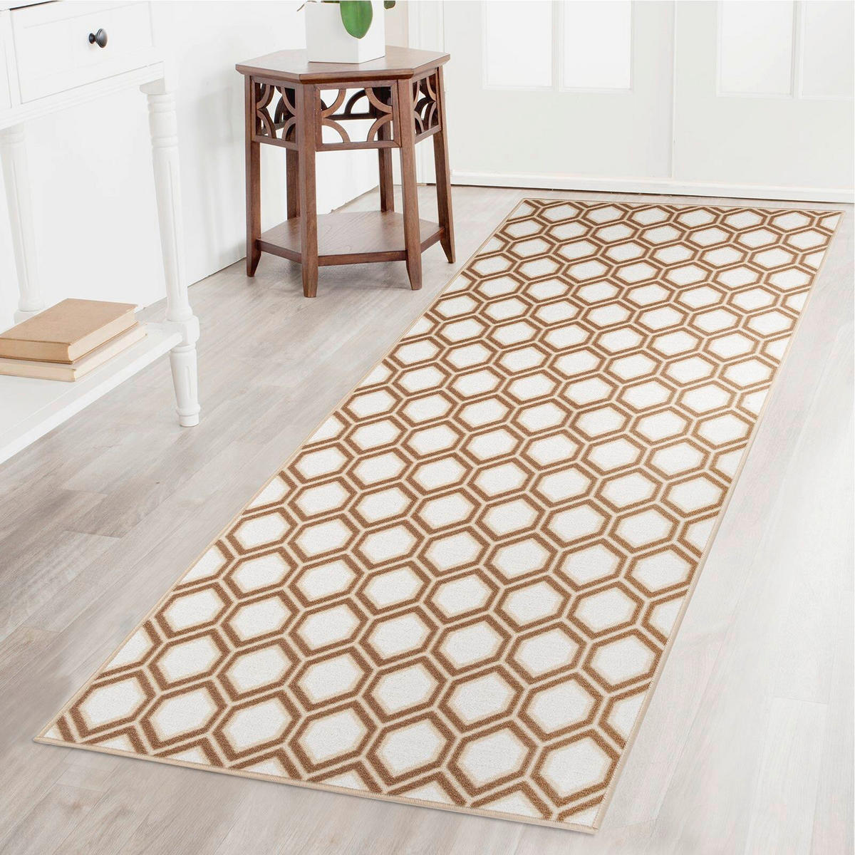 LÄUFER 80/400 cm Cardiff  - Braun, Design, Kunststoff/Textil (80/400cm) - Floordirekt