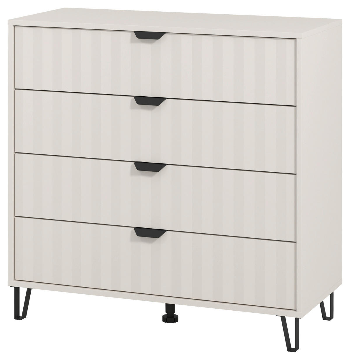 KOMMODE  in 93/90/40 cm  - Kaschmir/Schwarz, Basics, Holzwerkstoff/Metall (93/90/40cm) - Carryhome