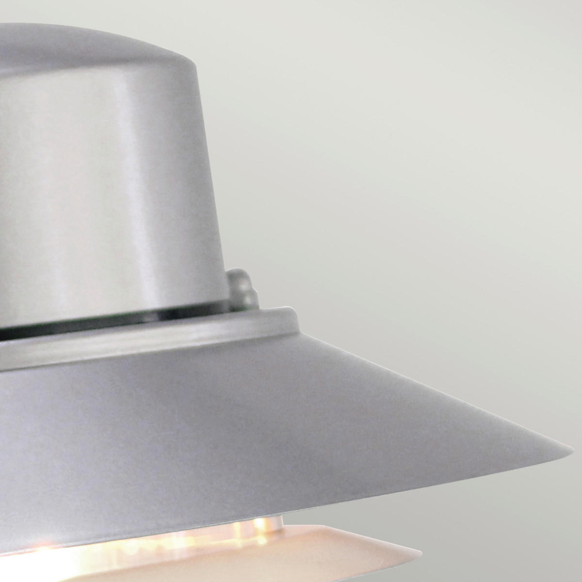 AUßENWANDLEUCHTE   - Silberfarben, KONVENTIONELL, Glas/Metall (23,6/22/26cm) - Elstead Lighting