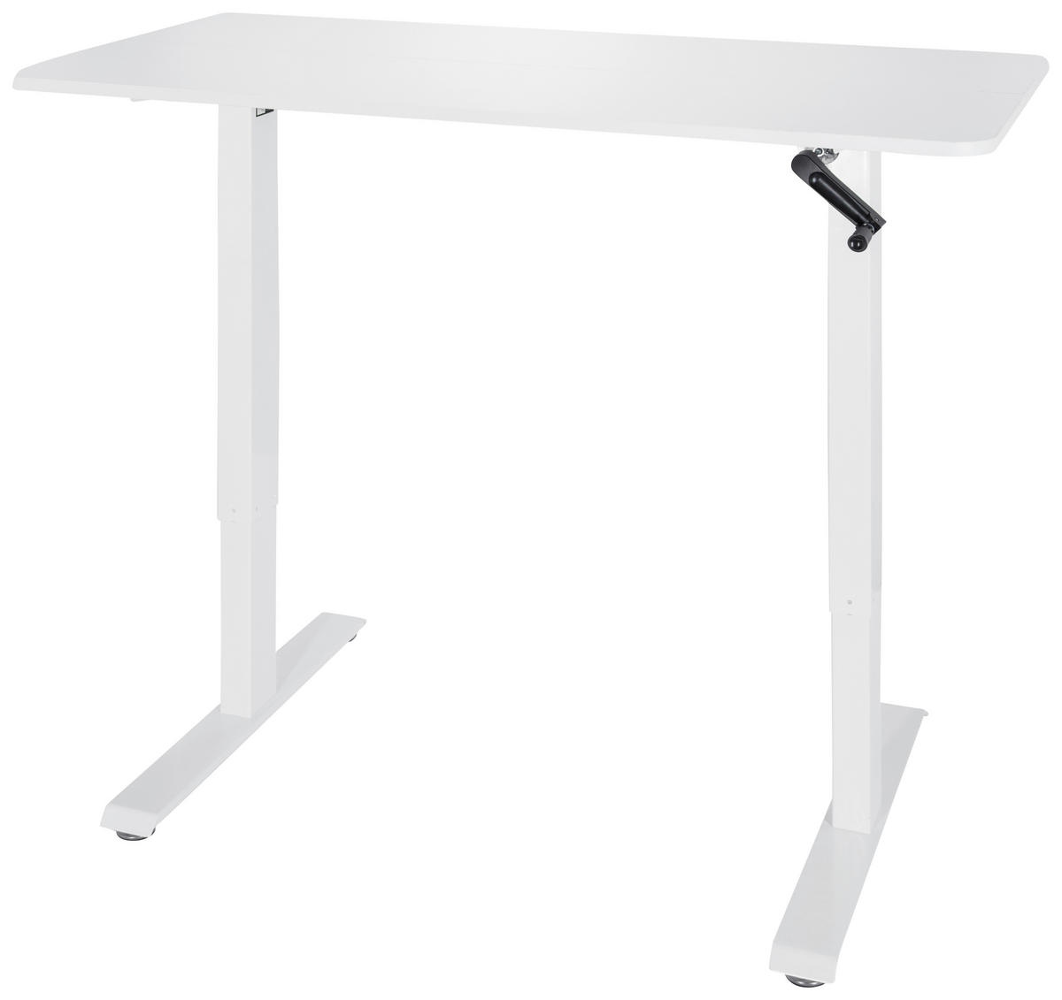 SKRIVBORD  i vit  - vit, Modern, metall/trämaterial (120/74/60cm) - MID.YOU