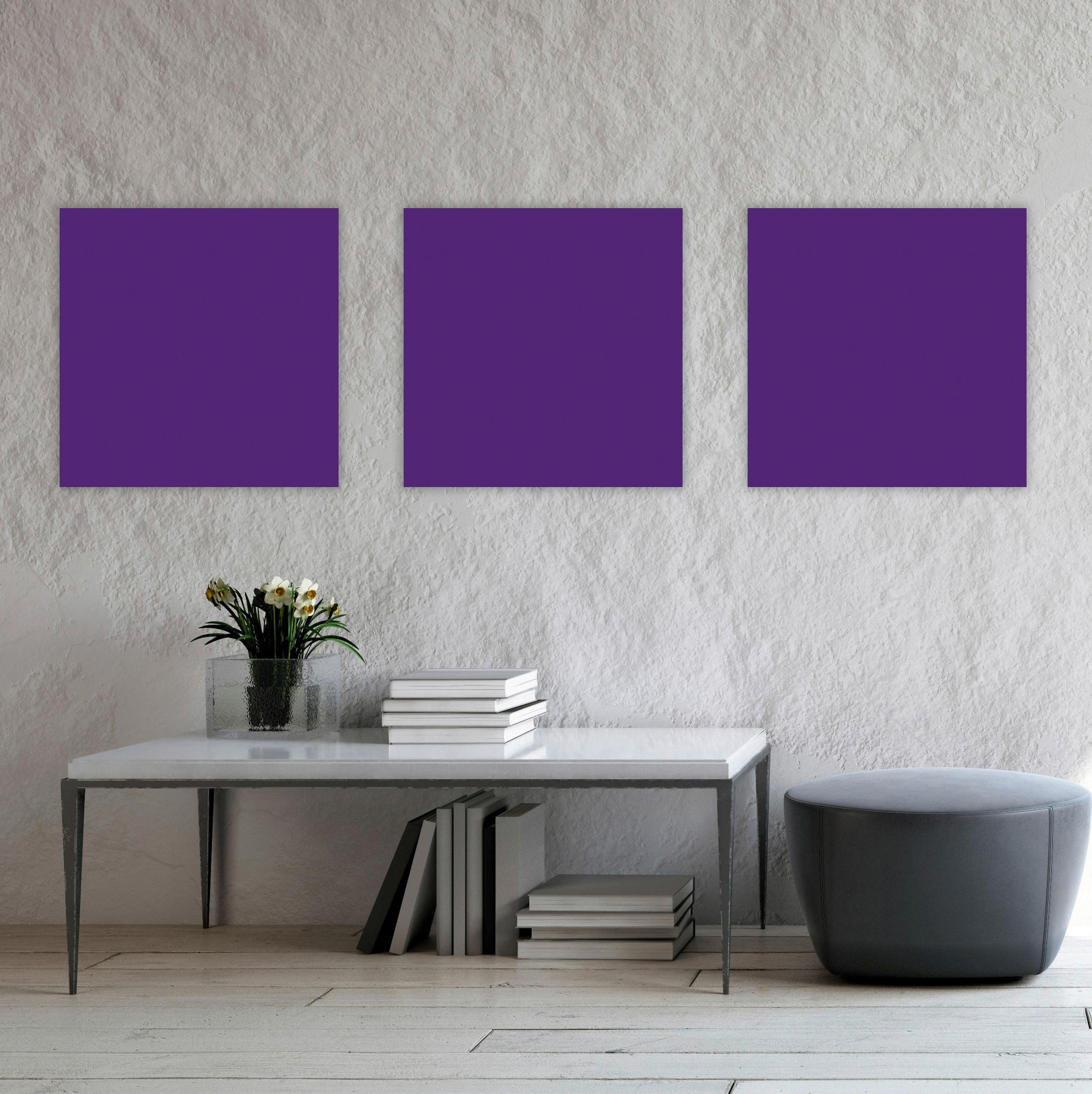 AKUSTIKPANEEL Modular Wall System rPet 52/52/0.6 cm  - Lila, MODERN, Kunststoff (52/52/0.6cm) - Jangal