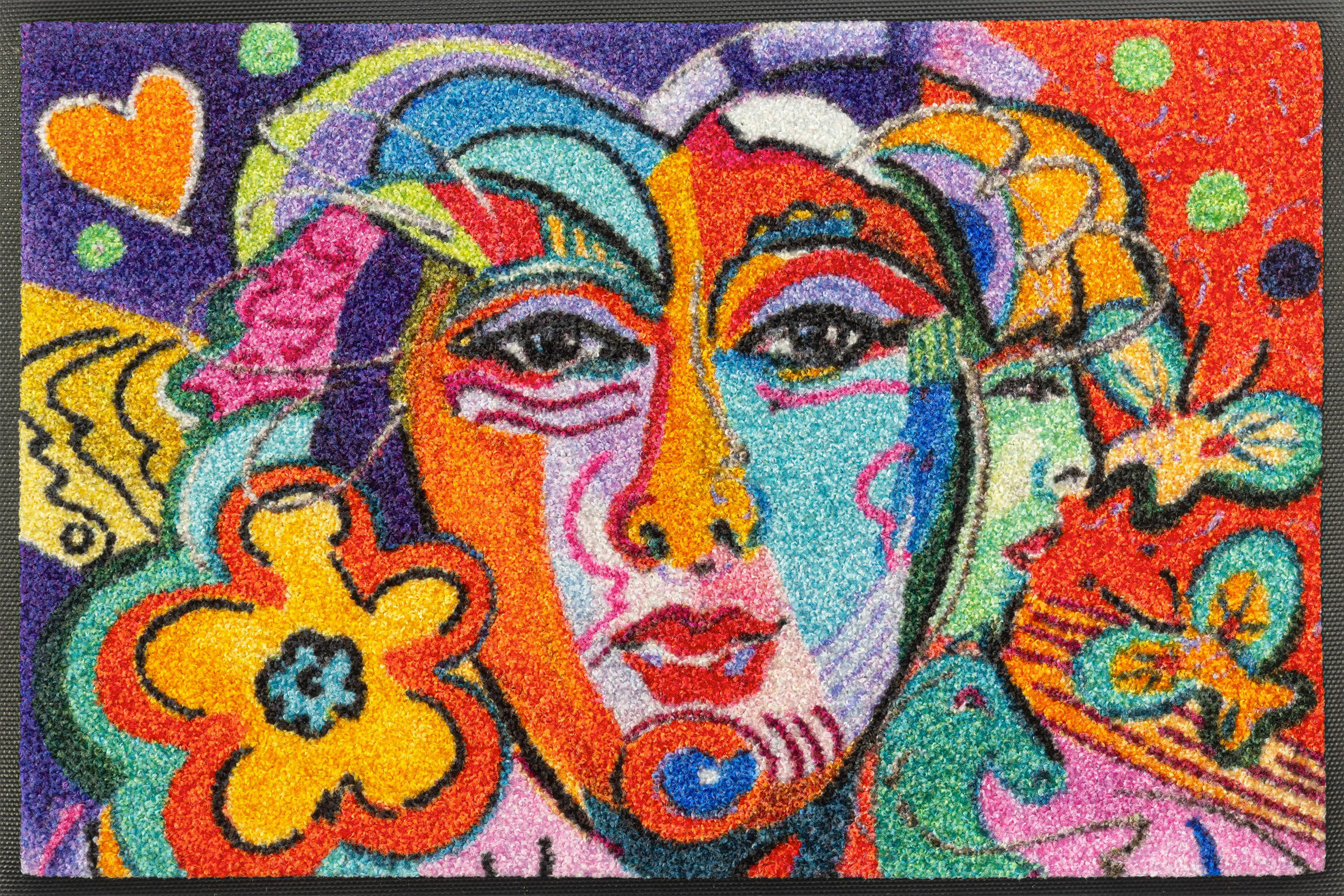 FUßMATTE 40/60 cm  - Multicolor, LIFESTYLE, Kunststoff/Textil (40/60cm) - wash+dry