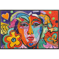 FUßMATTE 40/60 cm  - Multicolor, LIFESTYLE, Kunststoff/Textil (40/60cm) - wash+dry