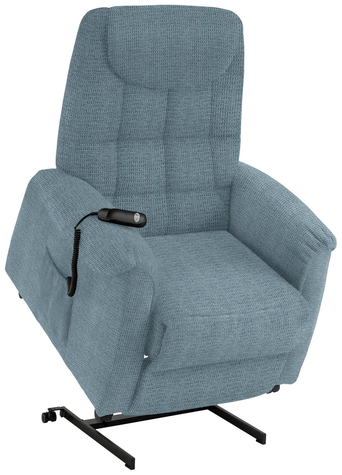 FERNSEHSESSEL in Mikrofaser Blau  - Blau/Schwarz, Konventionell, Kunststoff/Textil (83/113/92cm) - Xora