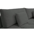 BOXSPRINGSOFA in Chenille Dunkelgrün  - Dunkelgrün/Schwarz, MODERN, Kunststoff/Textil (210/72/105cm) - Cantus