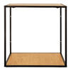 WANDREGAL Braun, Schwarz  - Schwarz/Braun, Design, Holz/Metall (36/36/36cm)
