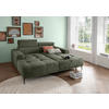 ECKSOFA  Dunkelgrün Chenille  - Dunkelgrün/Schwarz, KONVENTIONELL, Textil/Metall (200/188cm) - Livetastic