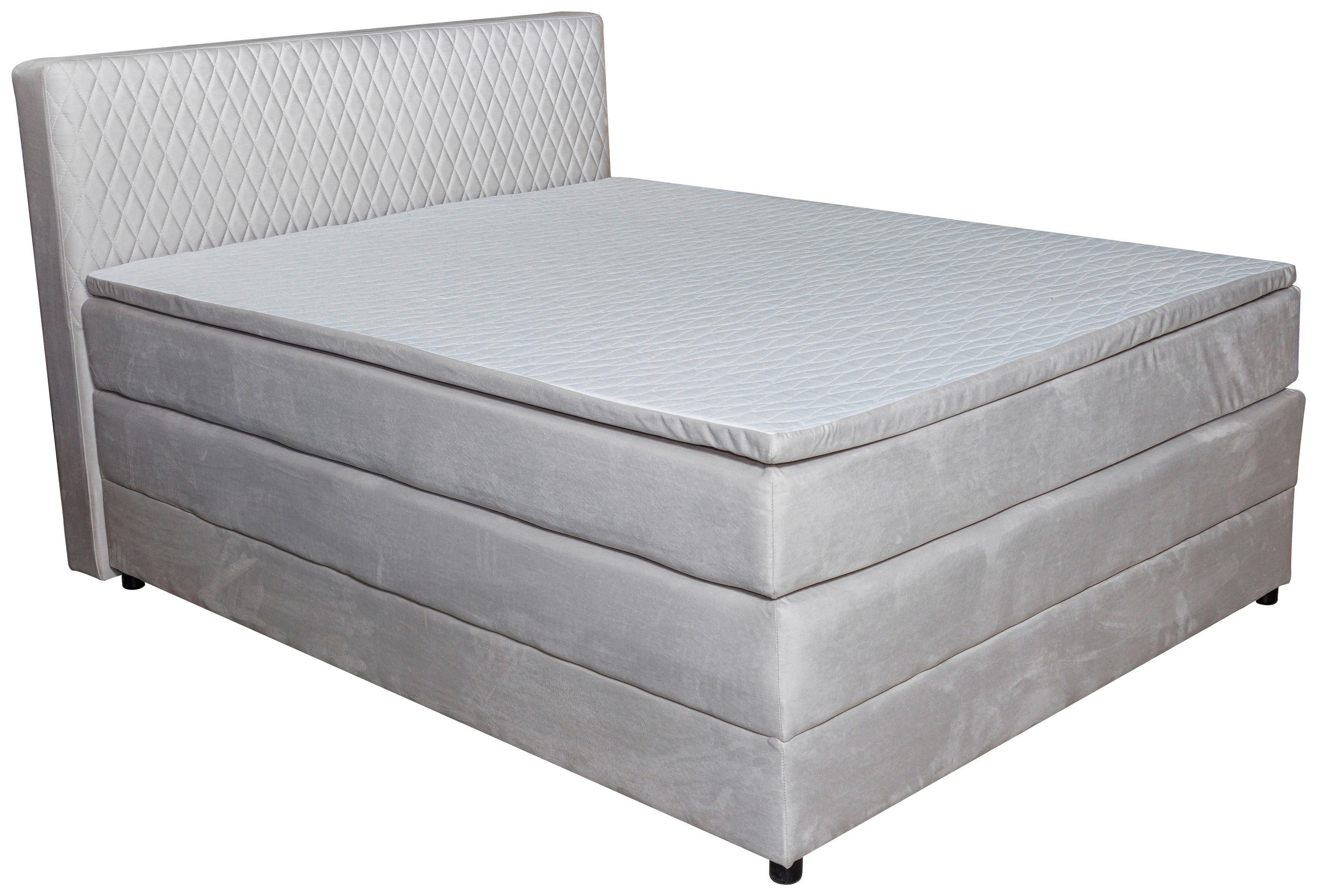 PAT BOXSPRING 160x200 cm in - crem/negru, Modern, plastic/material pe bază de lemn (160/200cm) - Hom`in