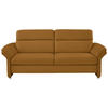 3-SITZER-SOFA in Echtleder Gelb  - Gelb/Alufarben, KONVENTIONELL, Leder/Metall (228/96/92cm) - Beldomo Premium