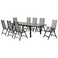 VRTNI SET   aluminij   srebrne barve rjava, srebrne barve    - srebrne barve/rjava, Moderno, kovina/tekstil - Gardenson