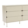 SIDEBOARD  in 150/85/40 cm  - Seidengrau, Design, Holzwerkstoff/Metall (150/85/40cm) - Xora