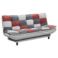 SCHLAFSOFA  in Mikrovelours Silberfarben, Beere, Dunkelgrau  - Beere/Dunkelgrau, Basics, Kunststoff/Textil (188/90/89cm) - MID.YOU
