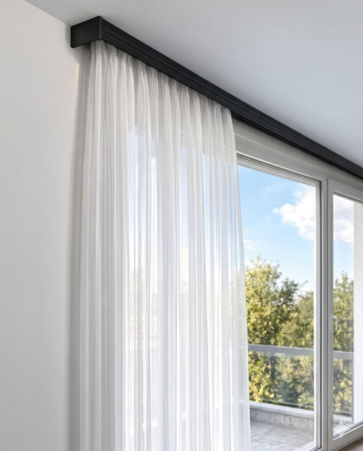 ŠINA ZA ZAVESU crna metal  - crna, Osnovno, metal (200cm) - Homeware