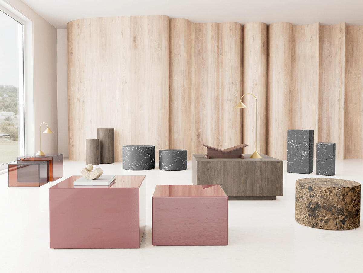 COUCHTISCH Glas 50/50/35 cm  - Braun, Design, Glas (50/50/35cm) - MID.YOU