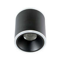 LED-DECKENLEUCHTE Paca 9/10,5 cm   - Anthrazit, Basics, Kunststoff/Metall (9/10,5cm) - Fabas Luce